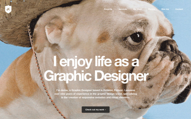 20 Websites Using Big and Bold Typography