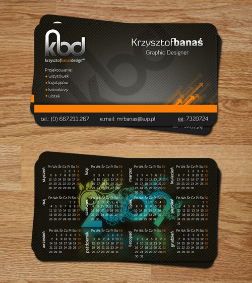 Krysztof Banas Round Corners Business Card