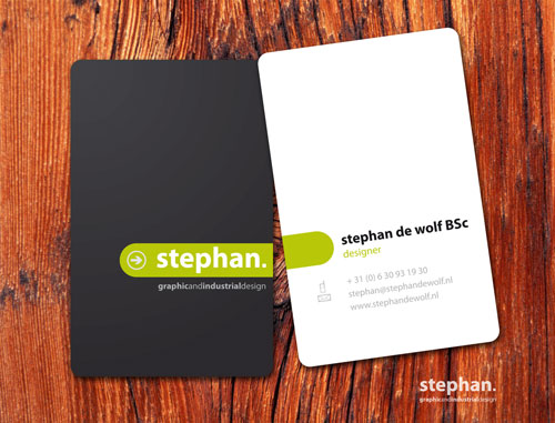 Stephan De Wolf Round Corners Business Card