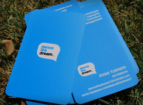 Dance the Dream Round Corners Business Card
