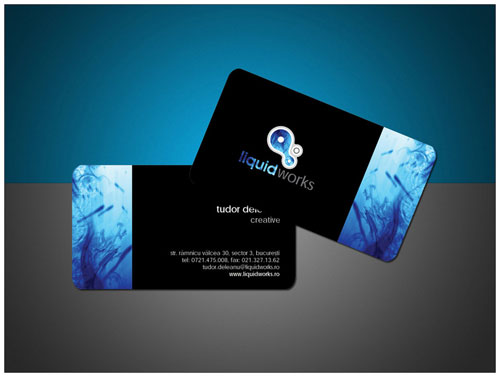 LiquidWorks Round Corners Business Card