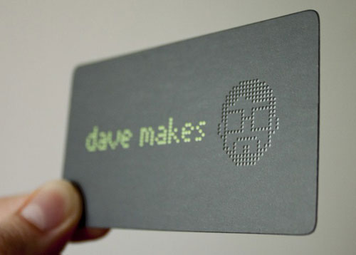 Dave Makes Round Corners Business Card