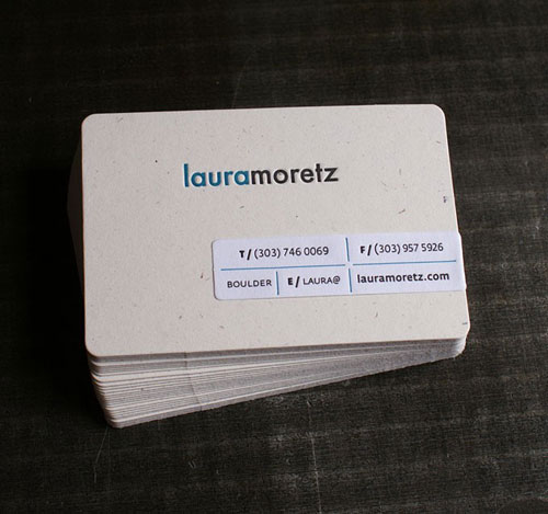 Laura Moretz Round Corners Business Card