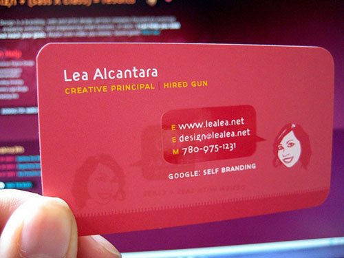 Lea Alcantara Round Corners Business Card