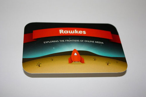 rawkes Round Corners Business Card