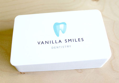 Vanilla Smiles Round Corners Business Card