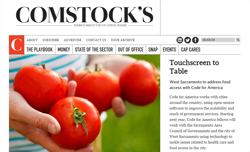 Comstock's magazine in 25 Examples of Using White Color in Web Design