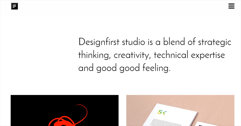 Designfirst in 25 Examples of Using White Color in Web Design