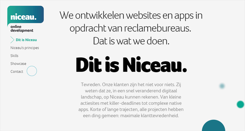 niceau in 25 Examples of Using White Color in Web Design