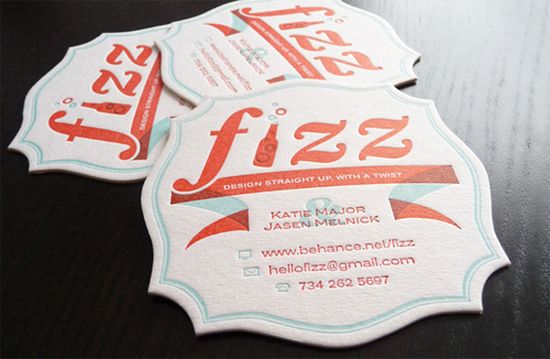 60 Business card độc đáo với nét cắt táo bạo Fizz Coasters