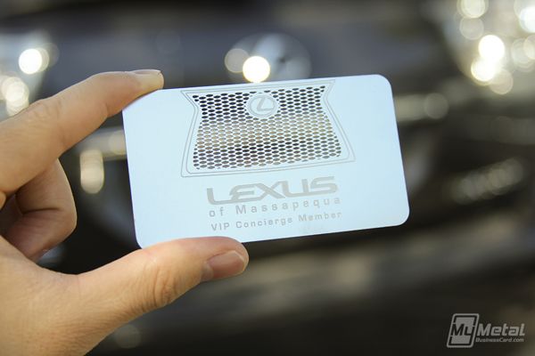 60 Business card độc đáo với nét cắt táo bạo Metal-VIP-Concierge-Card-for-Lexus