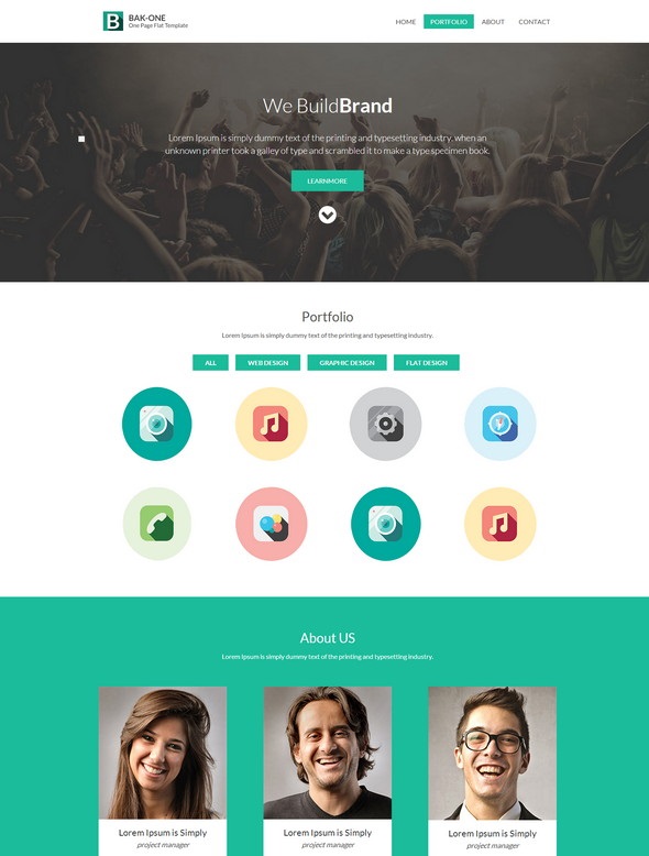 The Bak-one Website Template