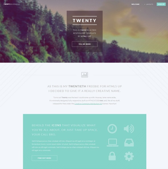 Twenty HTML5