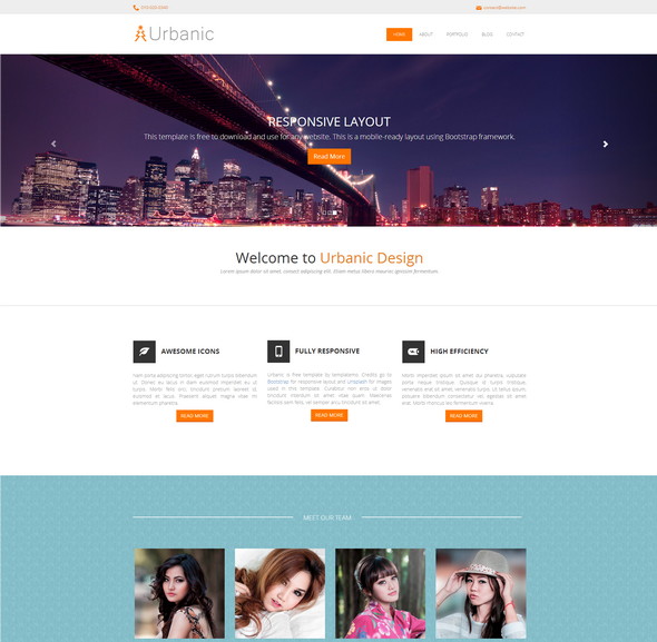 Urbanic Bootstrap Template