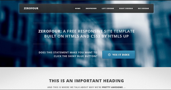 Zerofour HTML5 UP