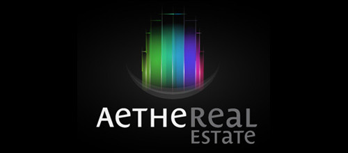 Multicolor Logo Designs AetheReal Estate