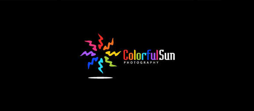 Multicolor Logo Designs Colorful Sun
