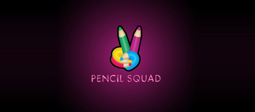 Multicolor Logo Designs Pencil Squad