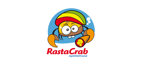 Multicolor Logo Designs RastaCrab