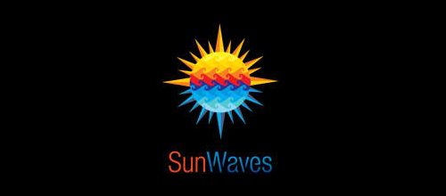 Multicolor Logo Designs Sun Waves