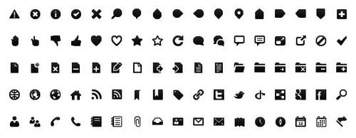 Wireframe Toolbar Icons