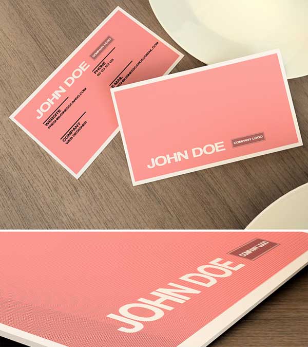 Pink Business Card