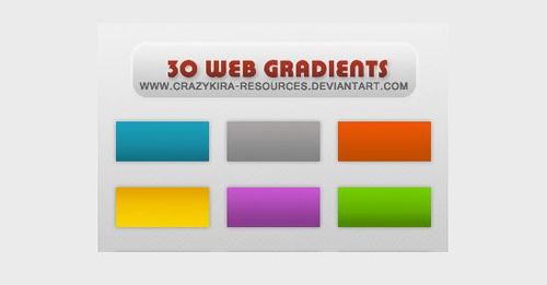 Gradients 05 – Web Style (30 Gradients)