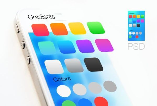 iOS 7 gradients and colors