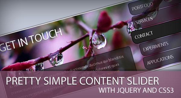 Pretty Simple Content Slider with jQuery and CSS3