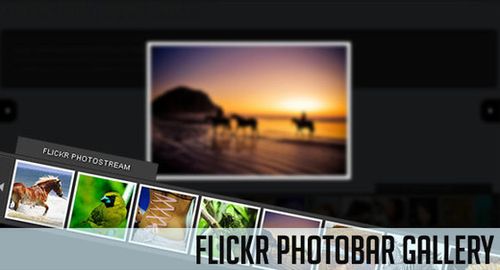 Miễn phí tải 50 jQuery Photo Gallery/Album cùng Tutorial (P.2) Flickr Photobar Gallery