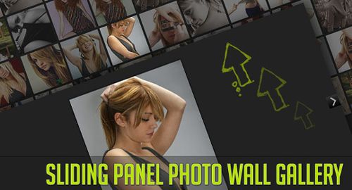 Sliding Panel Photo Wall Gallery with jQuery