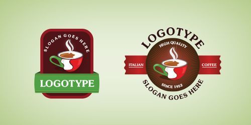 Italian Coffee Logo Template