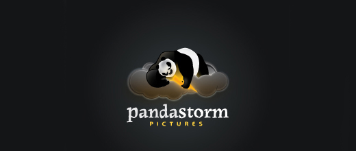 Film company panda logo design examples ideas