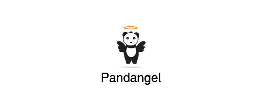 Angel panda logo design examples ideas