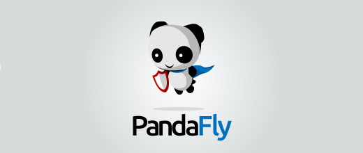 Hero shield panda logo design examples ideas