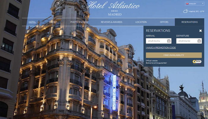 madrid spain atlantico website fullscreen background
