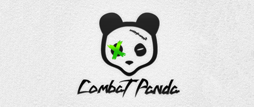 Fighter panda logo design examples ideas