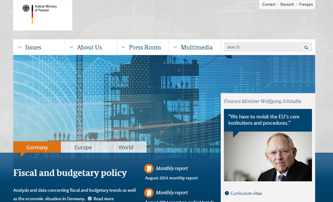 germany ministry of finance website