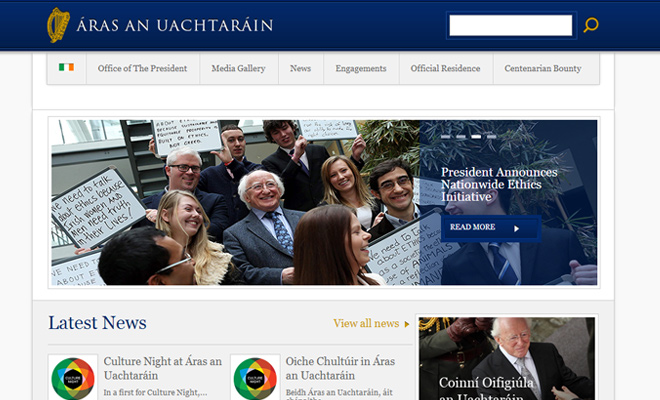 president of ireland government website