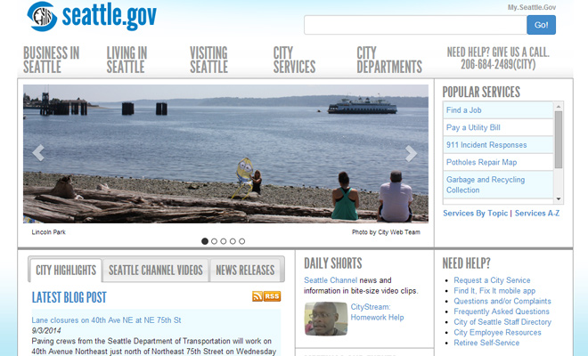 official seattle washington website