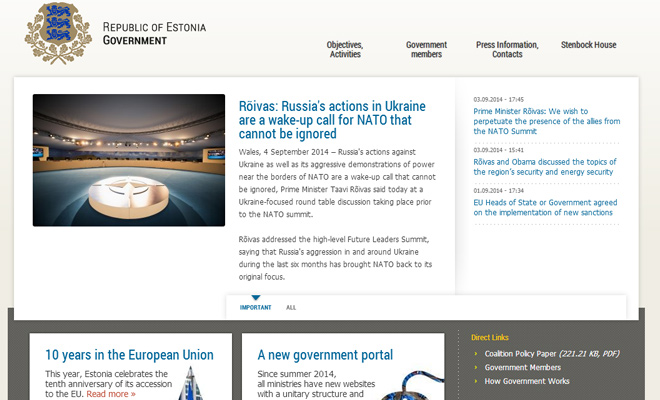 government of estonia republic website