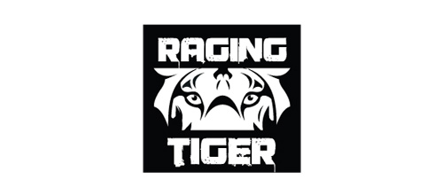 Hình ảnh chúa sơn lâm oai dũng trong 40 mẫu logo Raging black white tiger logo design ideas