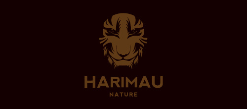 Face maroon tiger logo design ideas