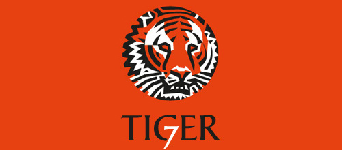 Hình ảnh chúa sơn lâm oai dũng trong 40 mẫu logo Software company orange tiger logo design ideas