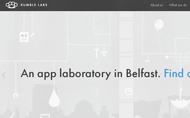 grey rumble labs website layout inspiring design