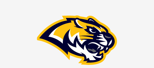 Hình ảnh chúa sơn lâm oai dũng trong 40 mẫu logo High school tiger logo design ideas
