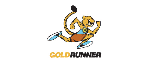 Run tiger logo athlete