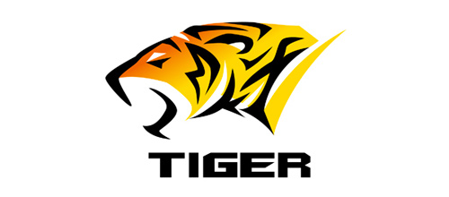 Simple lines tiger logo design ideas
