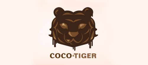 Hình ảnh chúa sơn lâm oai dũng trong 40 mẫu logo Brown coco tiger logo design ideas