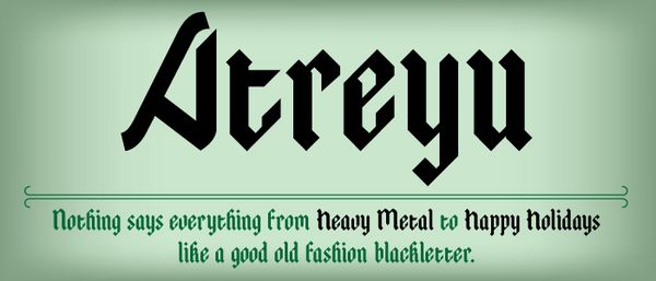 Atreyu-font